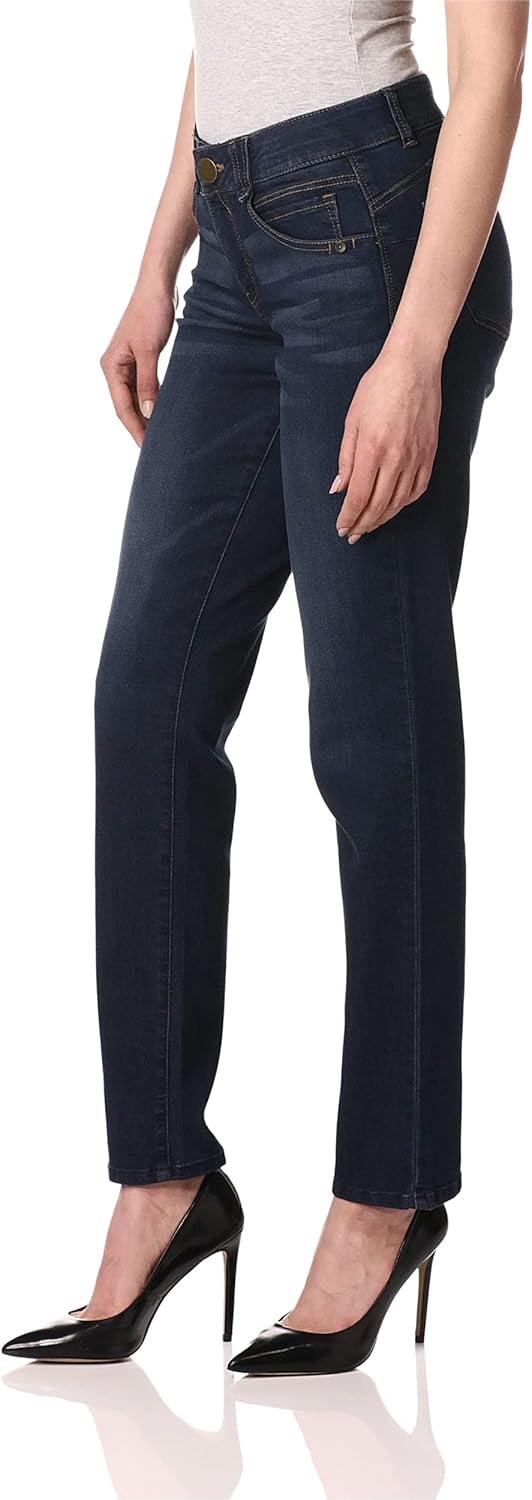 Democracy Womens Ab Solution Straight Leg Jean 14 Indigo